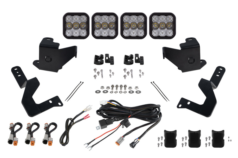 2022 Toyota Tundra SS5 Grille Lightbar Kit - Pro White Combo Fits 2022 Tundra - Click Image to Close
