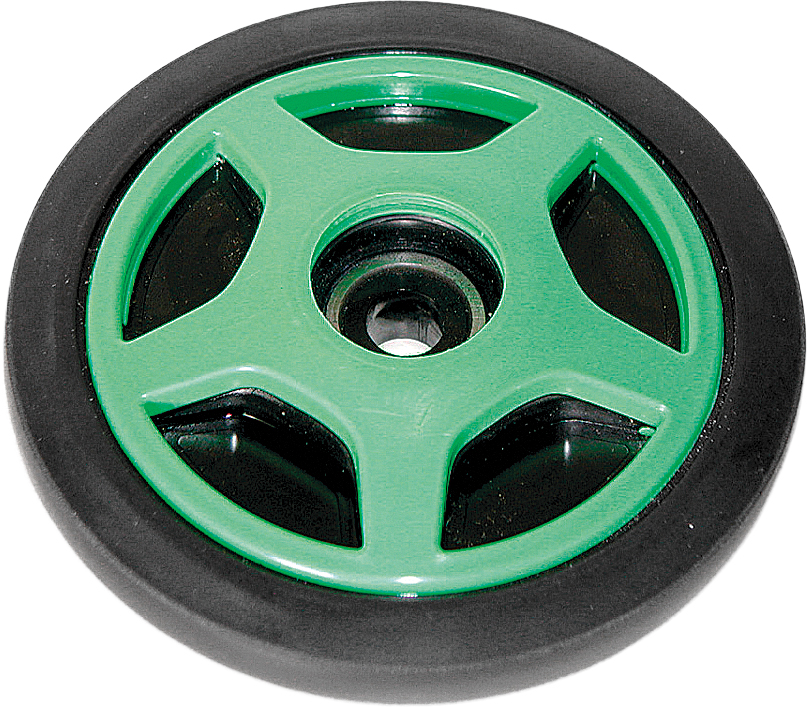 PPD Idler Wheel 6.38" x 0.75" Green For Arctic Cat Models - Fits Arctic Cat snowmobiles (multiple models) - Click Image to Close