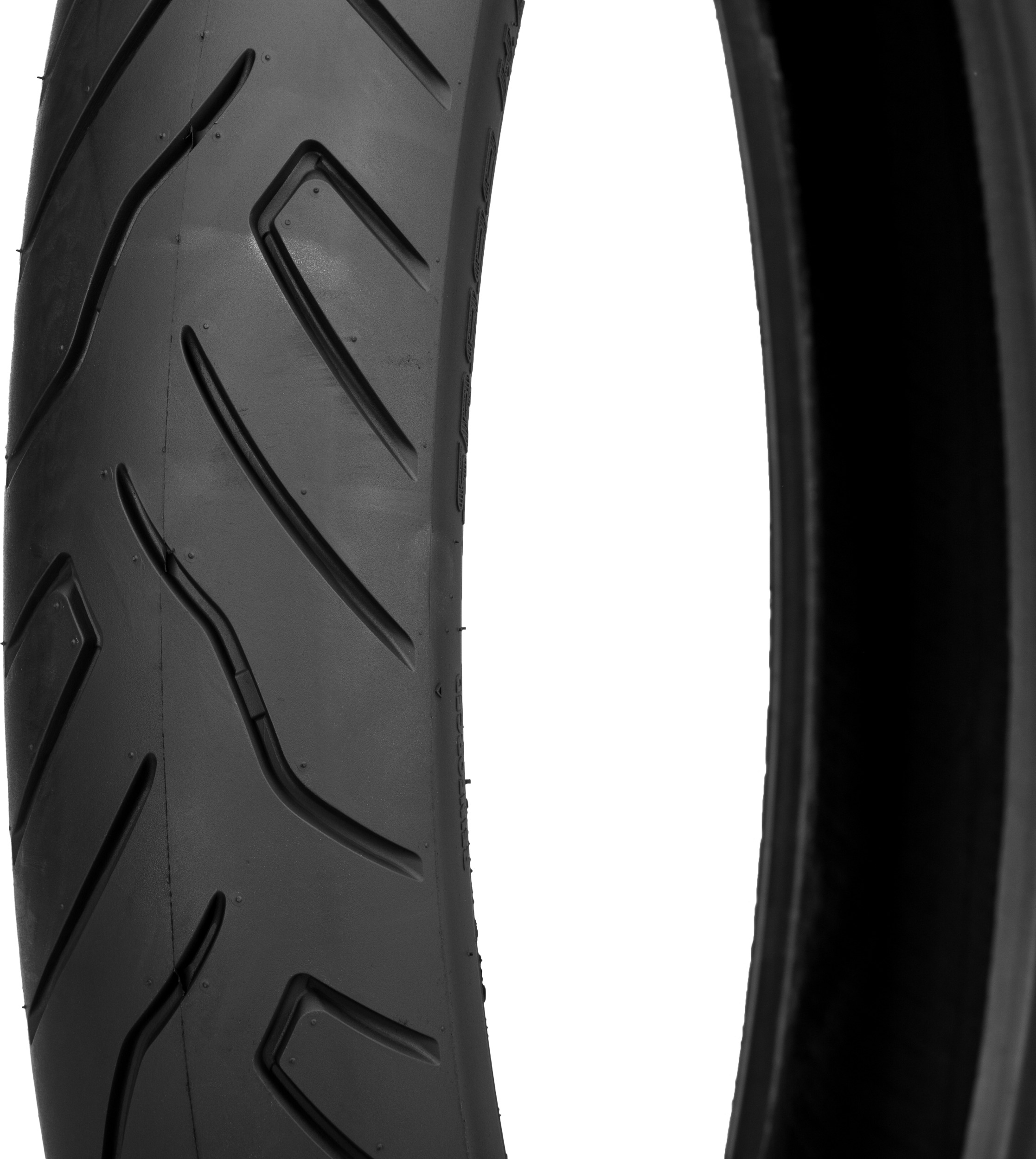 100/90-19 61H Front Tire, Black Wall - SR 999 "Long Haul" Cruiser - Heavy Duty, Belted Bias, Long Life Touring Tire - Click Image to Close