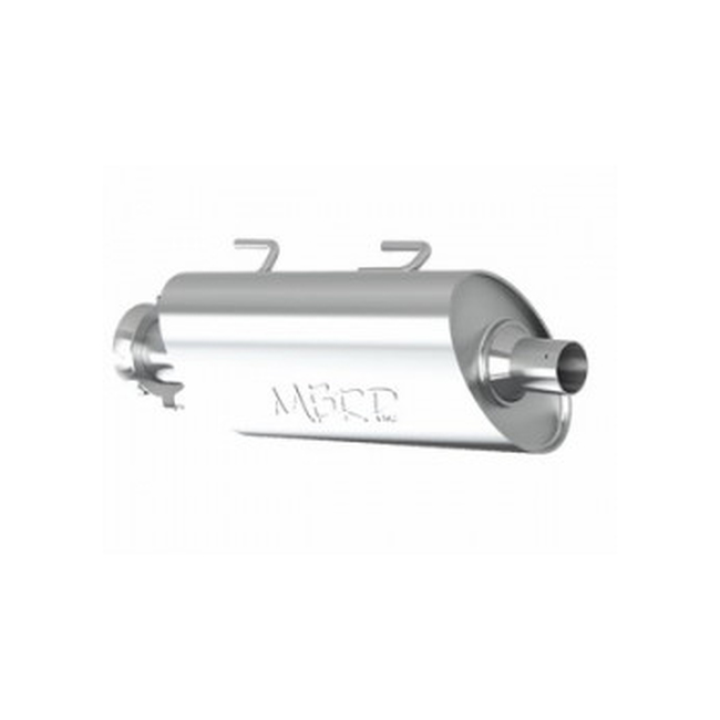 MBRP Sport Slip-On Exhaust Silver Fits 15-17 Arctic Cat Wildcat X - Click Image to Close