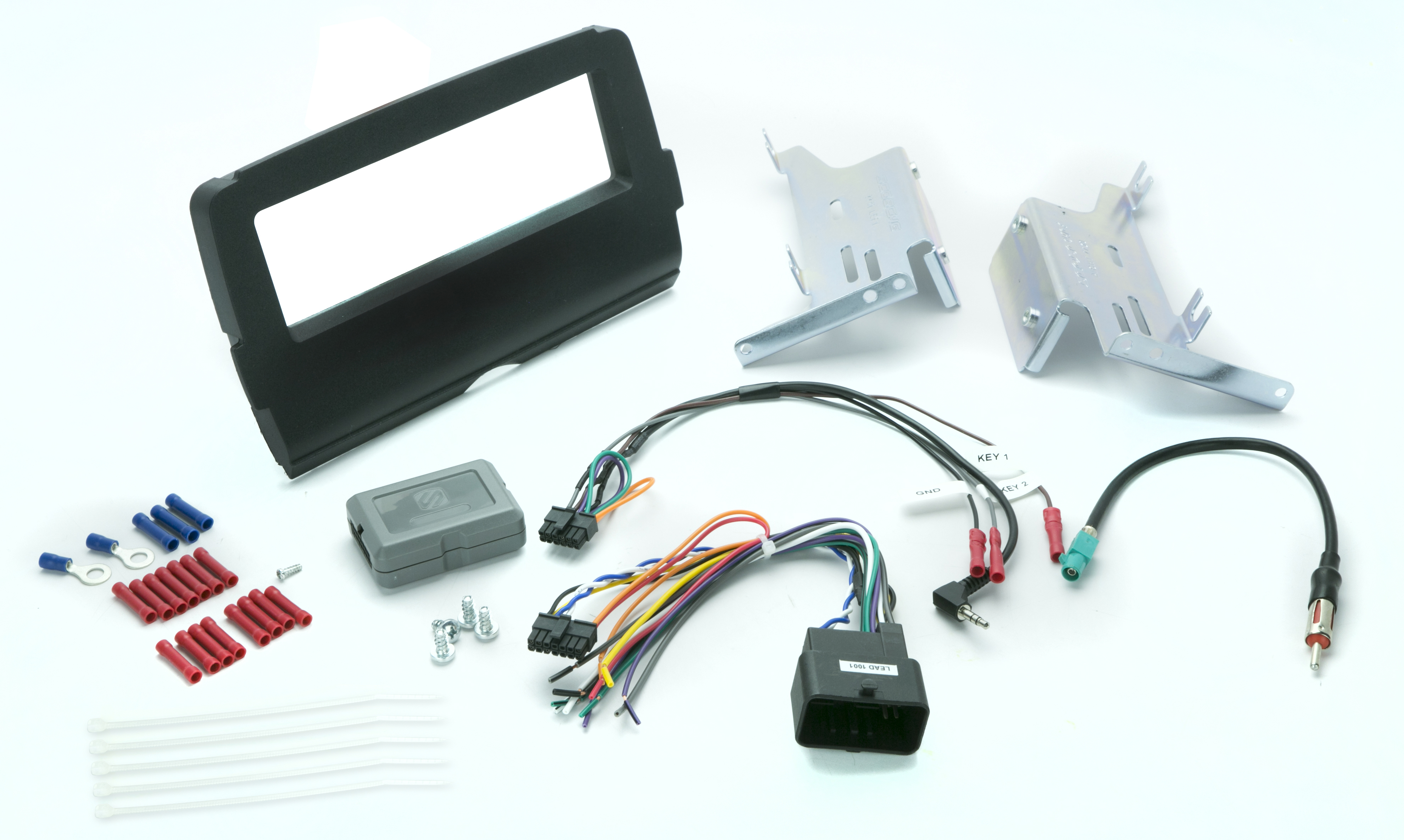 Scosche Single Din Radio Install Kit For Harley Touring 14-Up - Click Image to Close