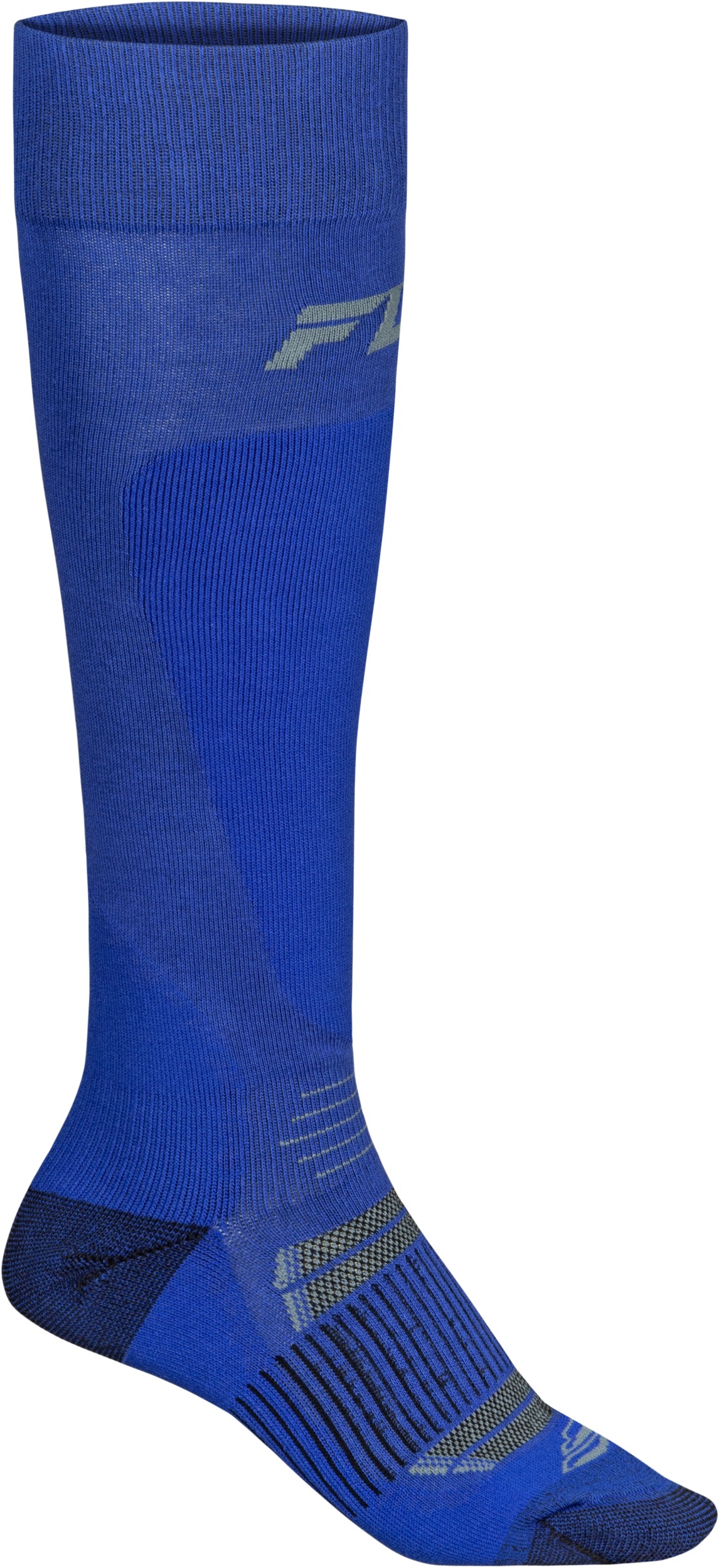 Fly Racing Snow Midweight Wool Socks Blue SM/MD - Midweight wool socks for snow riding - Click Image to Close