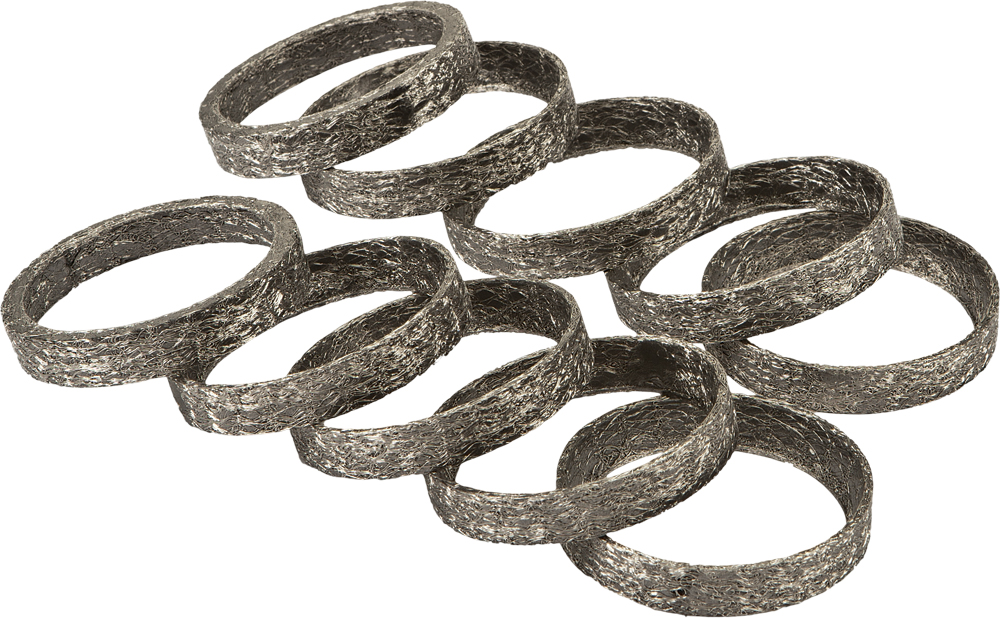 HardDrive Exhaust Port Gasket Tapered 10-Pack For Harley Davidson Models - 10-pack exhaust port gaskets For Harley Davidson - Click Image to Close