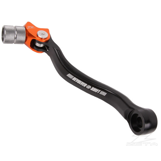 Revolver Shift Lever w/ Orange Tip - Fits Many 01-21 KTM Full Size MX Bikes - Click Image to Close