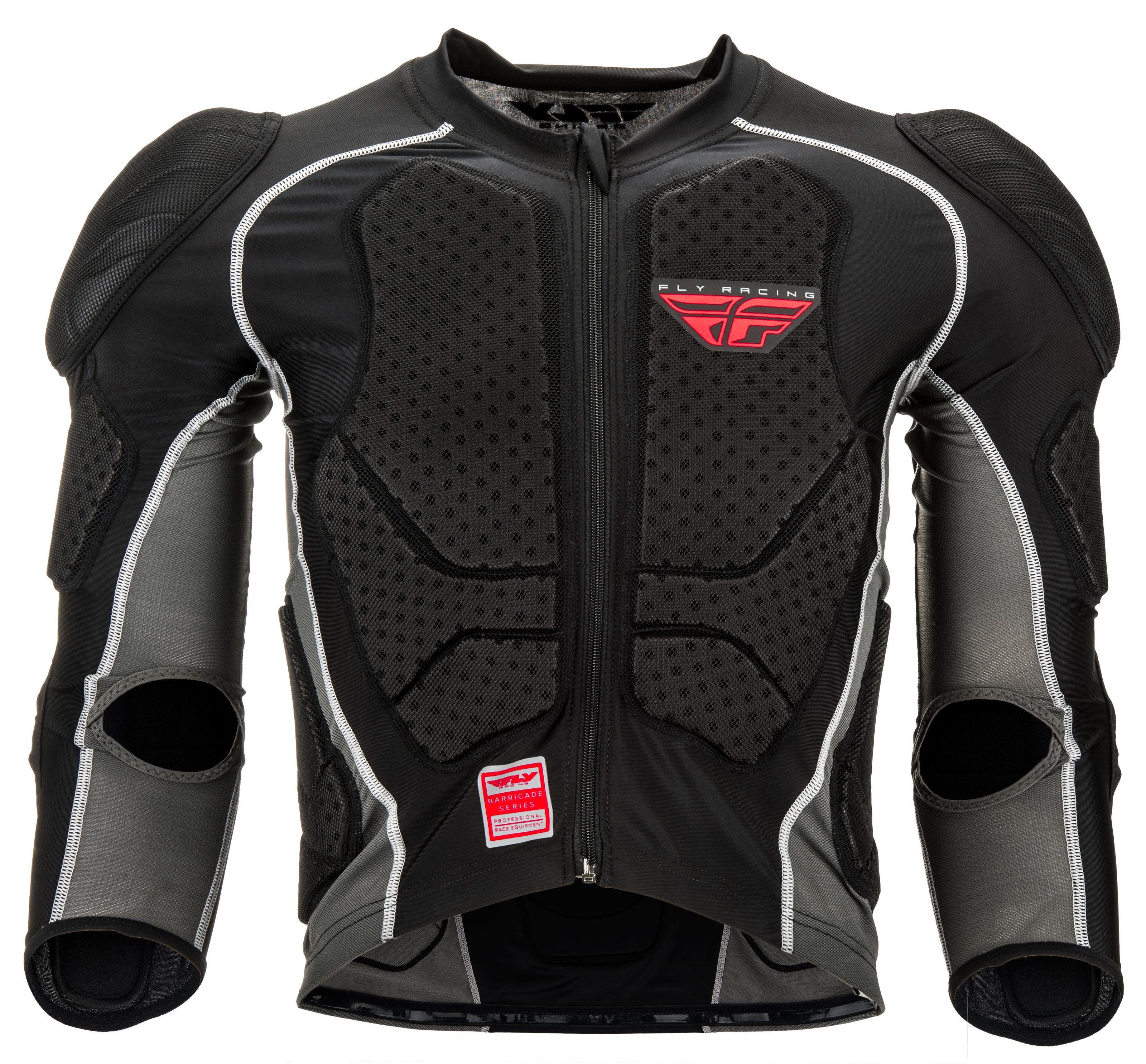Fly Racing Barricade Long Sleeve Protective Suit 2X-Large Black - Long sleeve protective suit, 2X-Large, Black - Click Image to Close