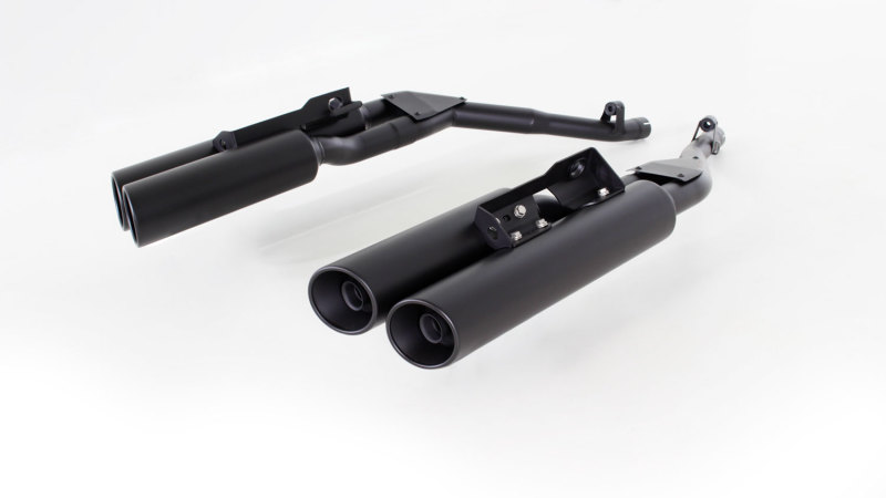 Custom "Quad" Muffler Slip On Exhaust For BMW K 1600 Bagger & GA - Click Image to Close