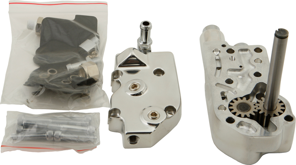 Polished Billet Oil Pump Big Twin 92-99 EVO - Click Image to Close