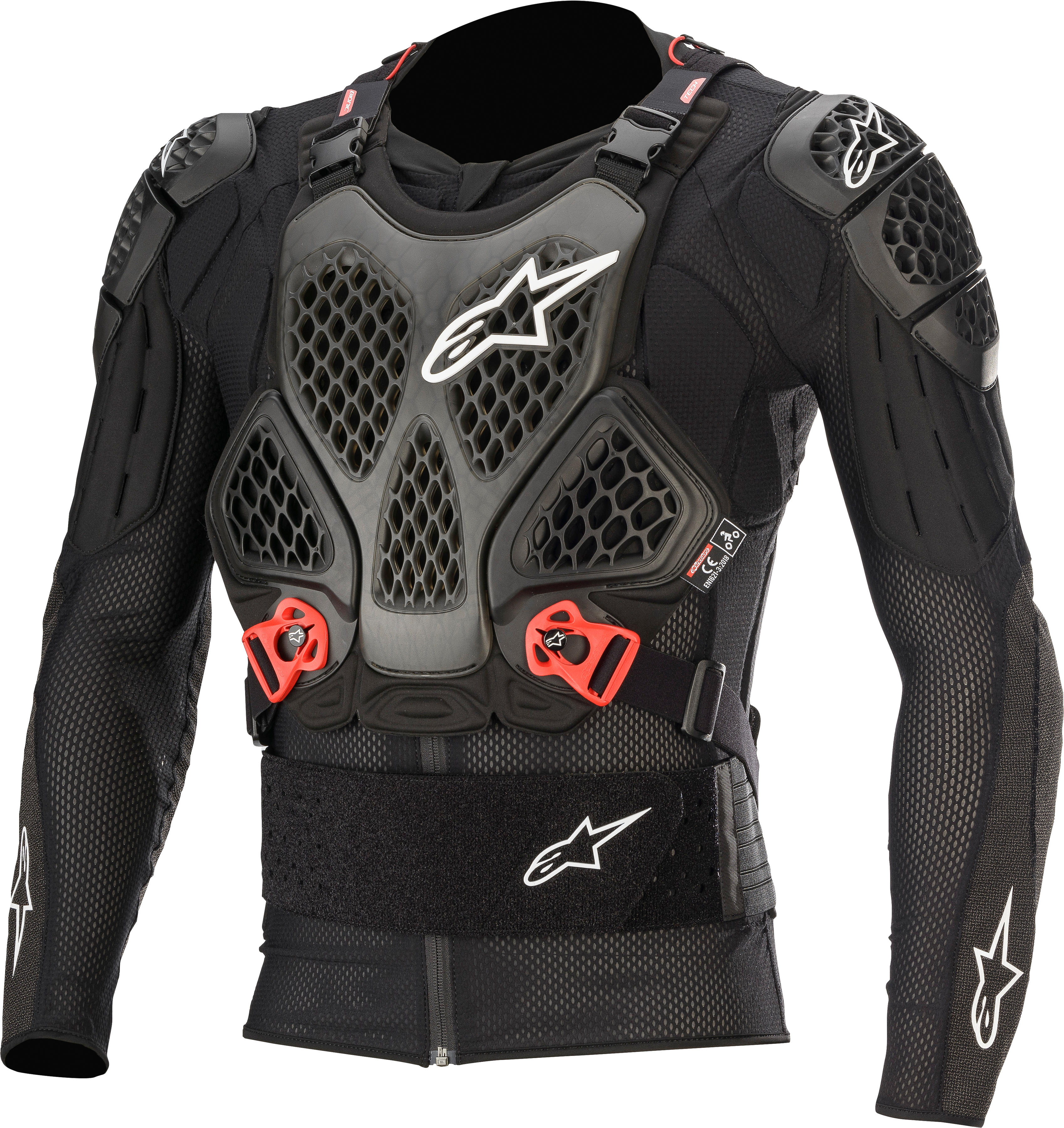 Bionic Tech V2 Protection Jacket Black/Red Medium - Click Image to Close