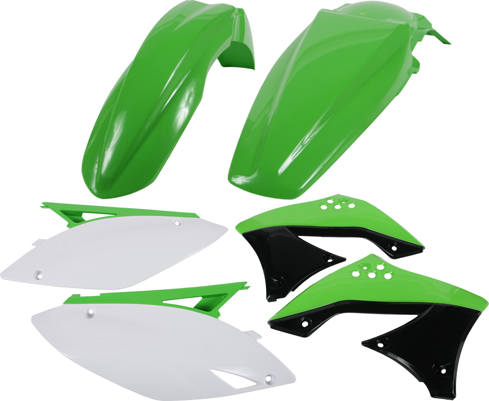 Green Plastic Kit - For 09-11 Kawasaki KX450F - Click Image to Close