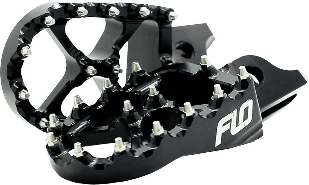 Pro Series Foot Pegs - Black - For 00-20 Kawasaki KX - Click Image to Close