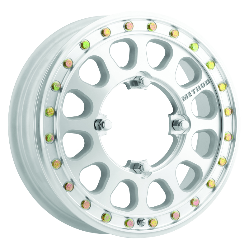 401-R UTV Beadlock Wheel 15x5 / 5+0/43mm Offset / 4x136 / 106mm CB Machined - Click Image to Close