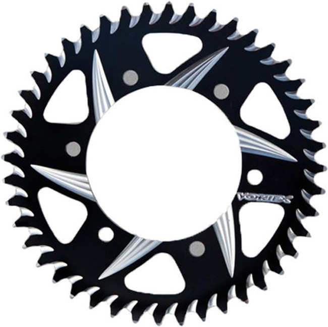 CAT5 Rear Aluminum Sprocket 42T Black Hardcoat 525 - Ninja GSXR YZF-R6 - Click Image to Close