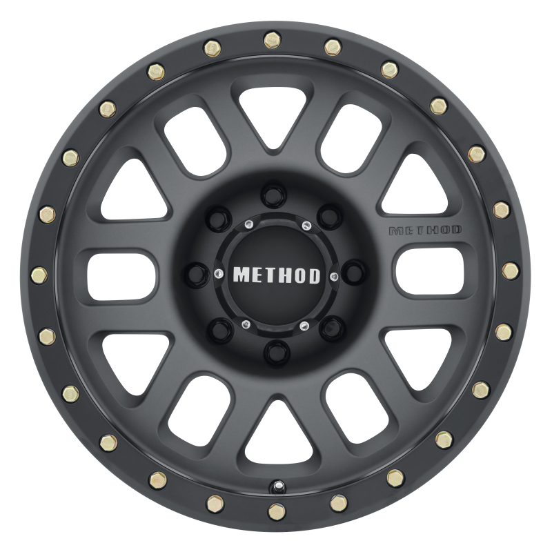MR309 Grid 18x9 +18mm Offset 8x170 130.81mm CB Titanium/Black Street Loc Wheel - Click Image to Close