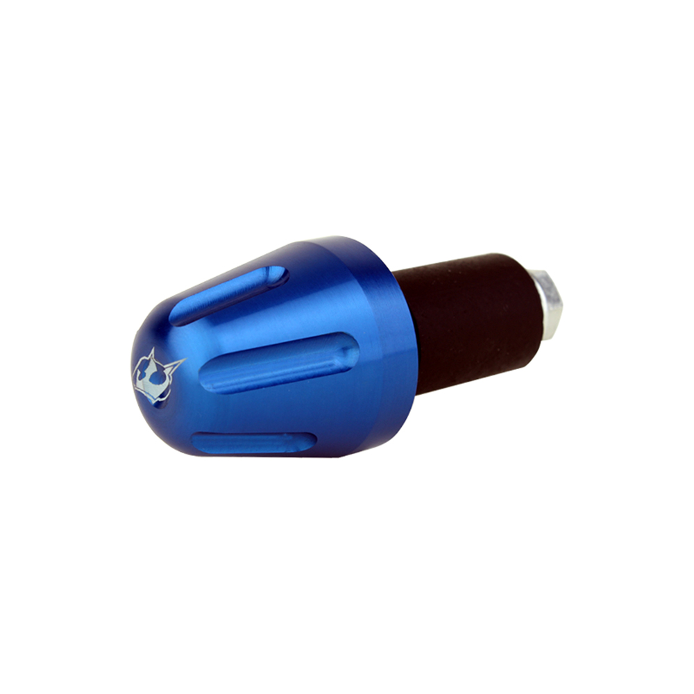 V1 Bar End Weights for 7/8" Handlebars - Blue - Click Image to Close