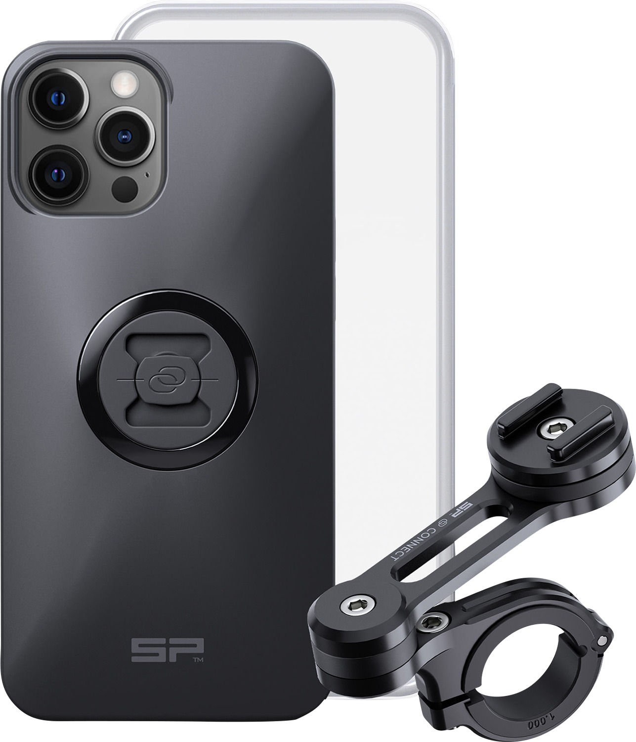 SP Connect Moto Bundle Case/Mount Black For iPhone 12 Pro Max - Click Image to Close