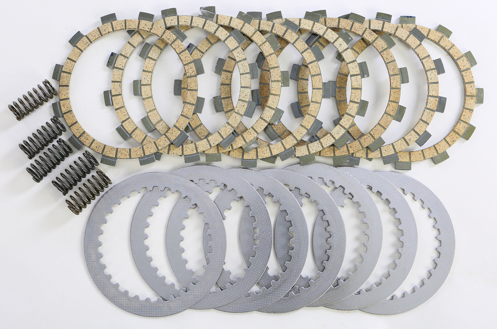 Complete Clutch Plate Set w/Springs - For 93-16 Yamaha YZ125 - Click Image to Close