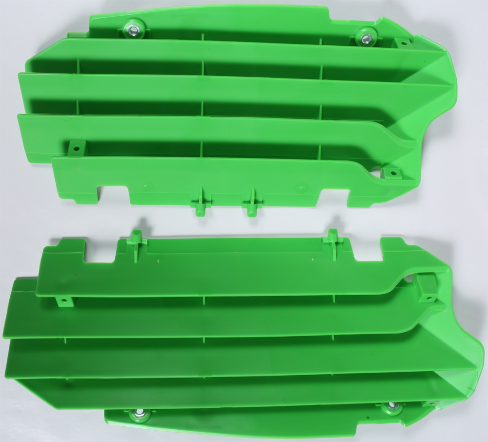 Radiator Louvers Green - For 13-16 Kawasaki KX250F - Click Image to Close