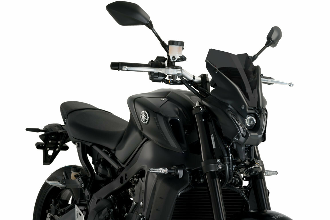 Puig Naked New Gen Sport Windscreen Dark Smoke Yamaha MT-09 21-23 - Dark Smoke windscreen for Yamaha MT-09 2021-2023 - Click Image to Close