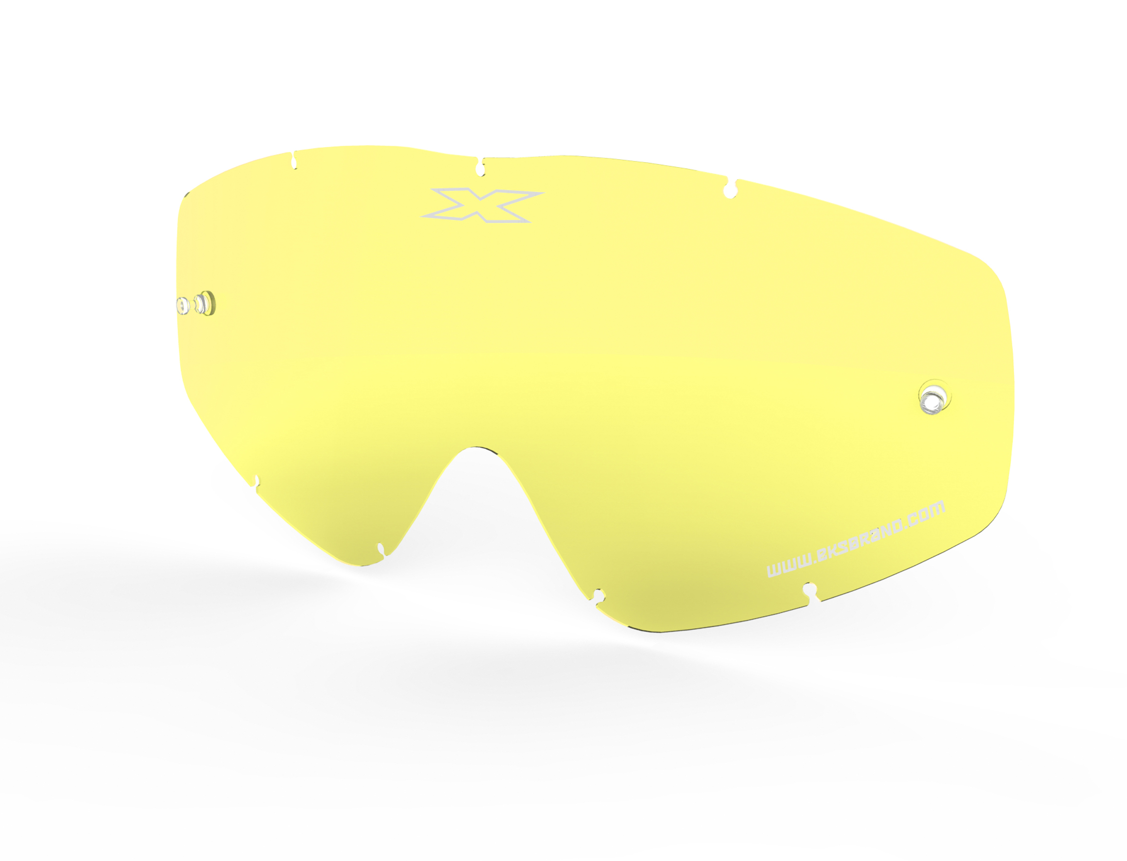 EKS Brand GO-X Replacement Lens Yellow - Replacement yellow lens for GO-X goggles - Click Image to Close