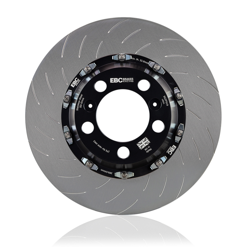 2 Piece SG Racing Front Rotors - For 2016+ Ford Focus RS - Click Image to Close
