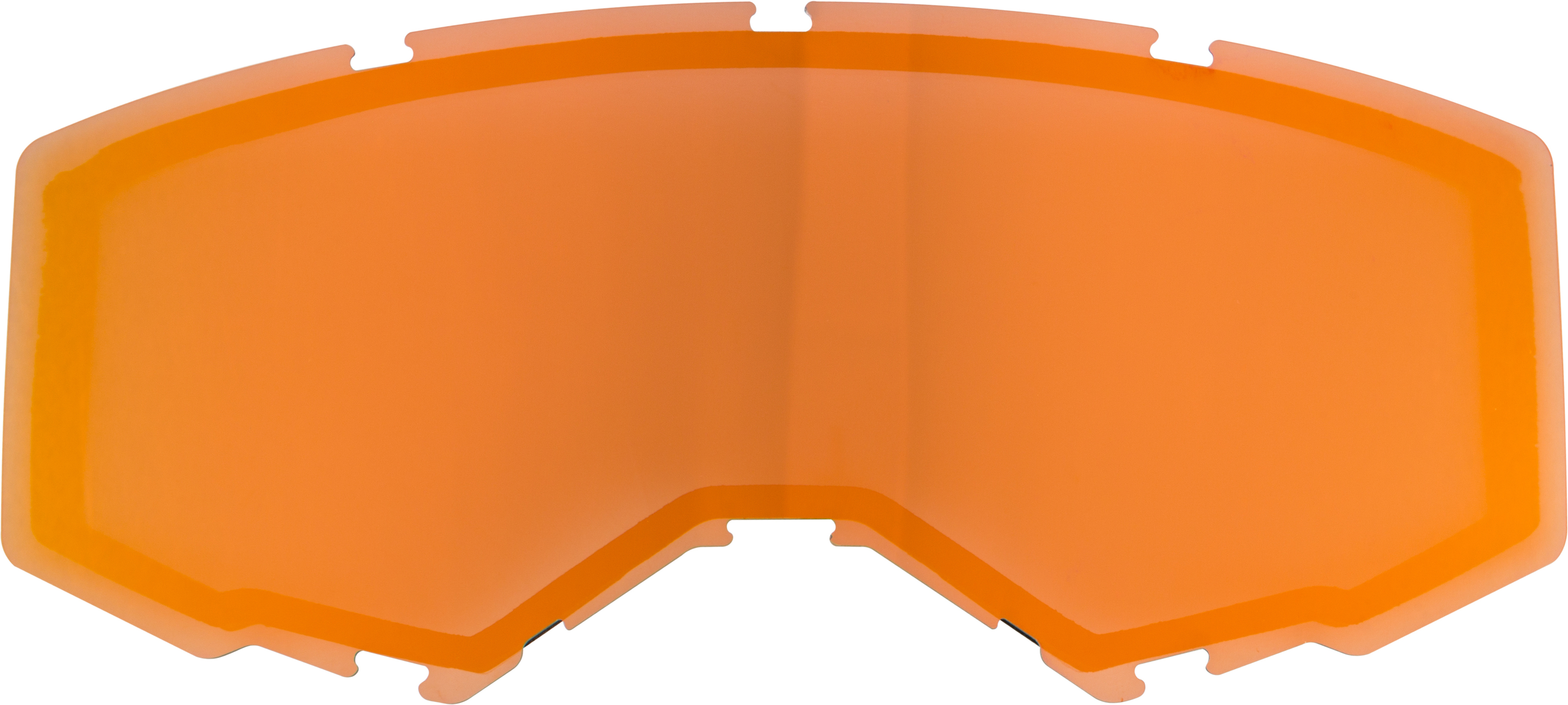 Fly Racing Dual Lens Polarized Orange Mirror/Smoke Adult No Vents - Dual lens for Fly Racing adult goggles - Click Image to Close