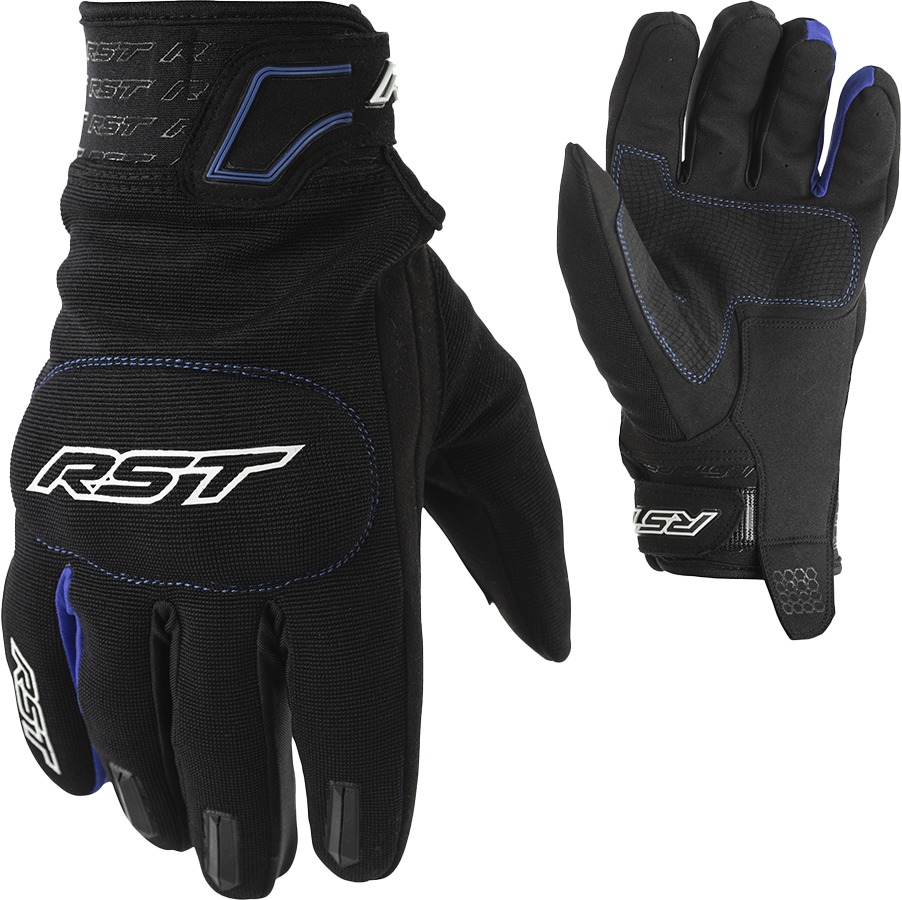 Rider Glove Black/Blue S - Click Image to Close
