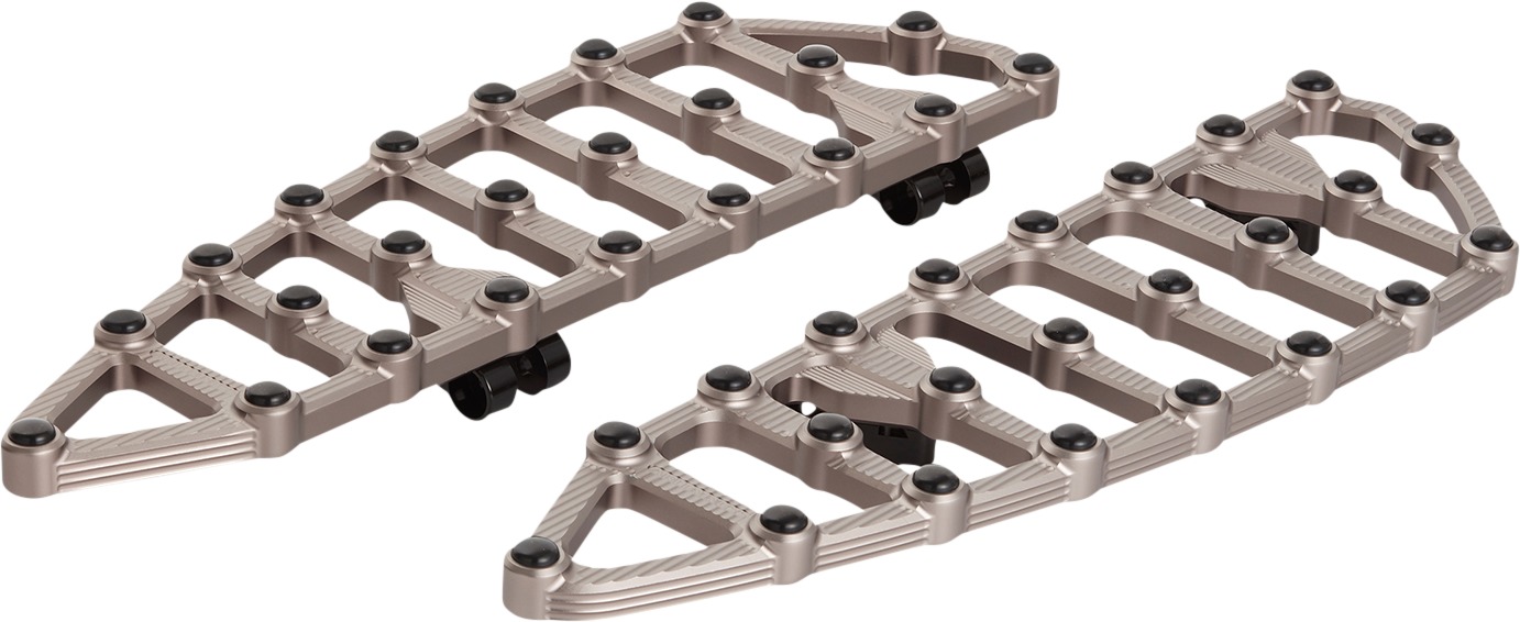 Arlen Ness MX Driver Floorboards Titanium - Click Image to Close