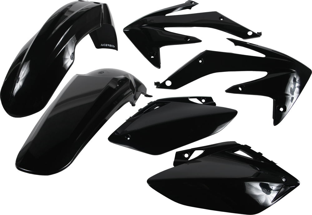 Black Plastic Kit - For 07-08 Honda CRF450R - Click Image to Close