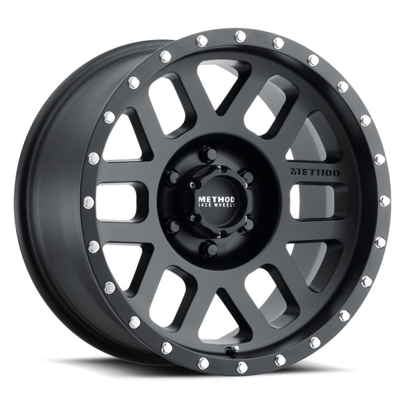 MR306 Mesh 18x9 -12mm Offset 6x5.5 108mm CB Matte Black Wheel - Click Image to Close