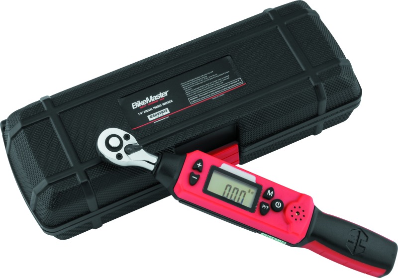 BikeMaster 1/4in Digital Torque Wrench - Digital torque wrench with 1/4in drive - Click Image to Close