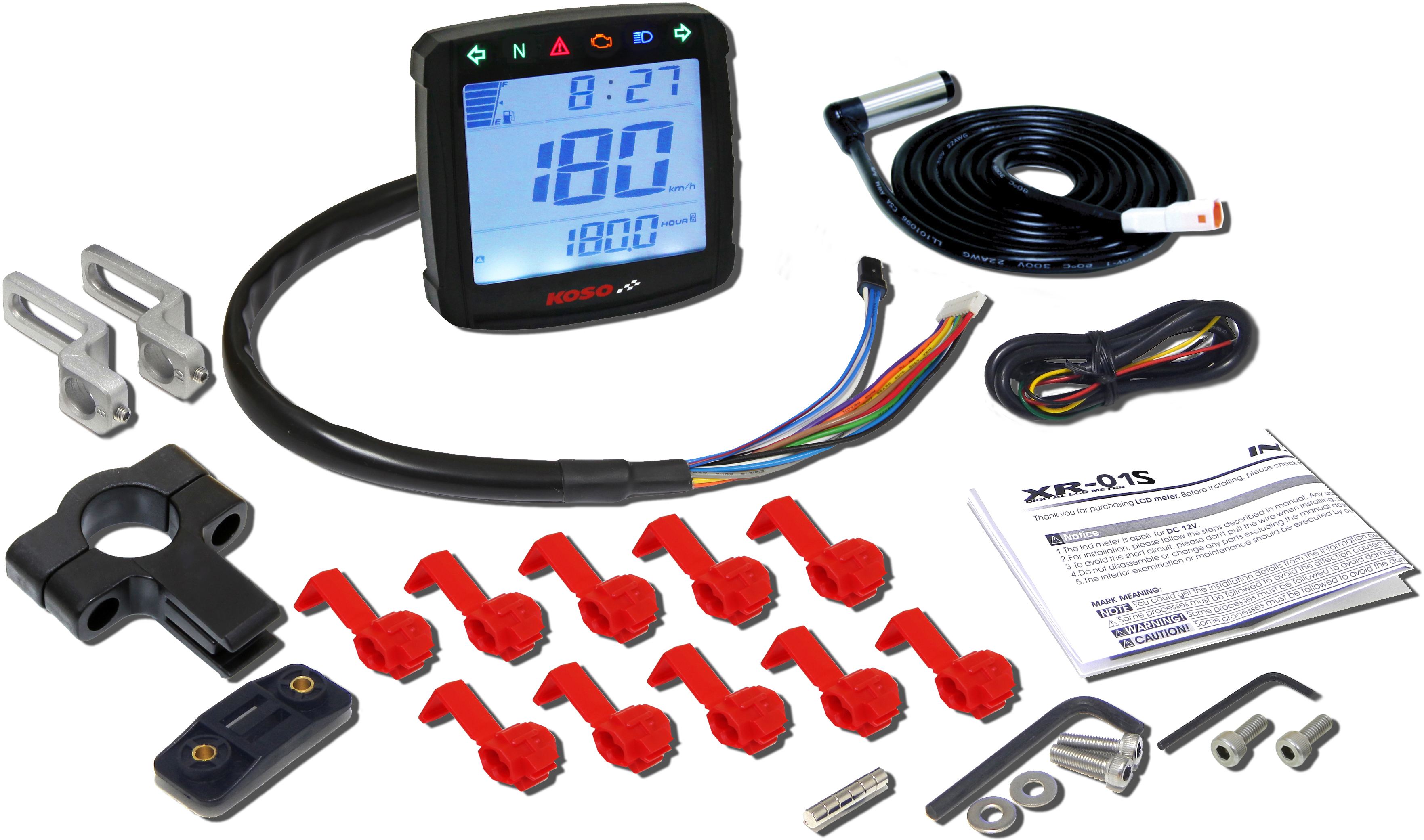 XR-01S LCD Speedometer Kit w/ Bracket - Click Image to Close