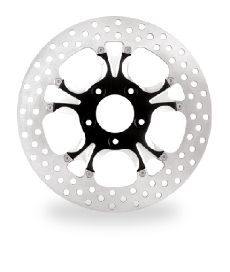 Performance Machine 11.5" Luxe Brake Rotor Black/Chrome - Click Image to Close