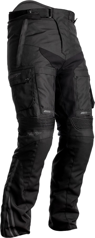 RST Pro Series Adventure-X CE LL Pant Black/Black US 38 2XL - Adventure textile riding pants, US 38, Black/Black - Click Image to Close