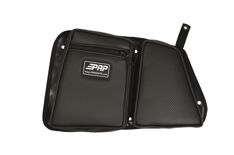 PRP Polaris RZR Rear Door Bag with Knee Pad Driver Side Black - Original rear door bag with knee pad For Polaris RZR - Click Image to Close