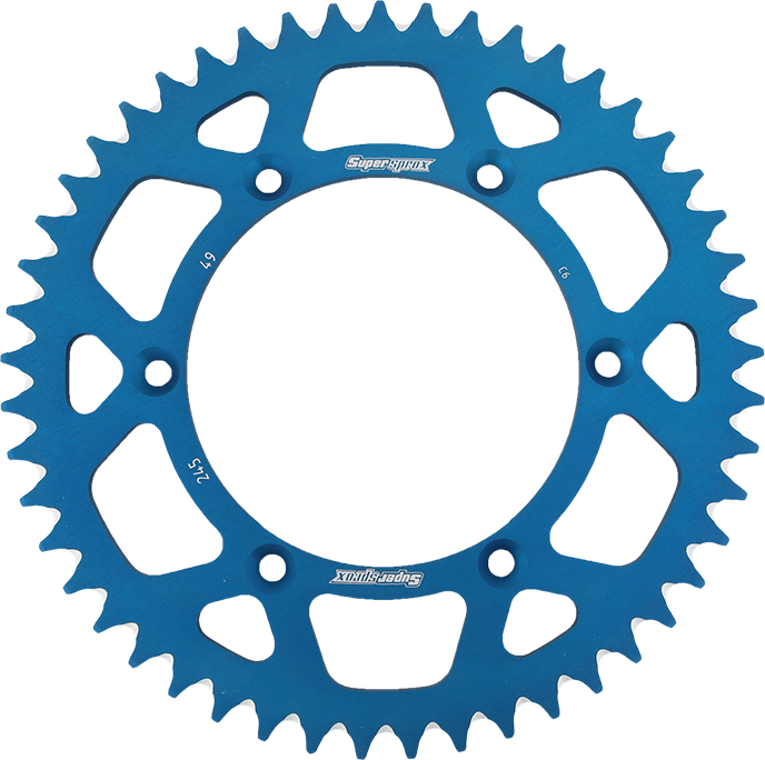 Aluminum Rear Sprocket 49T Blue - Click Image to Close