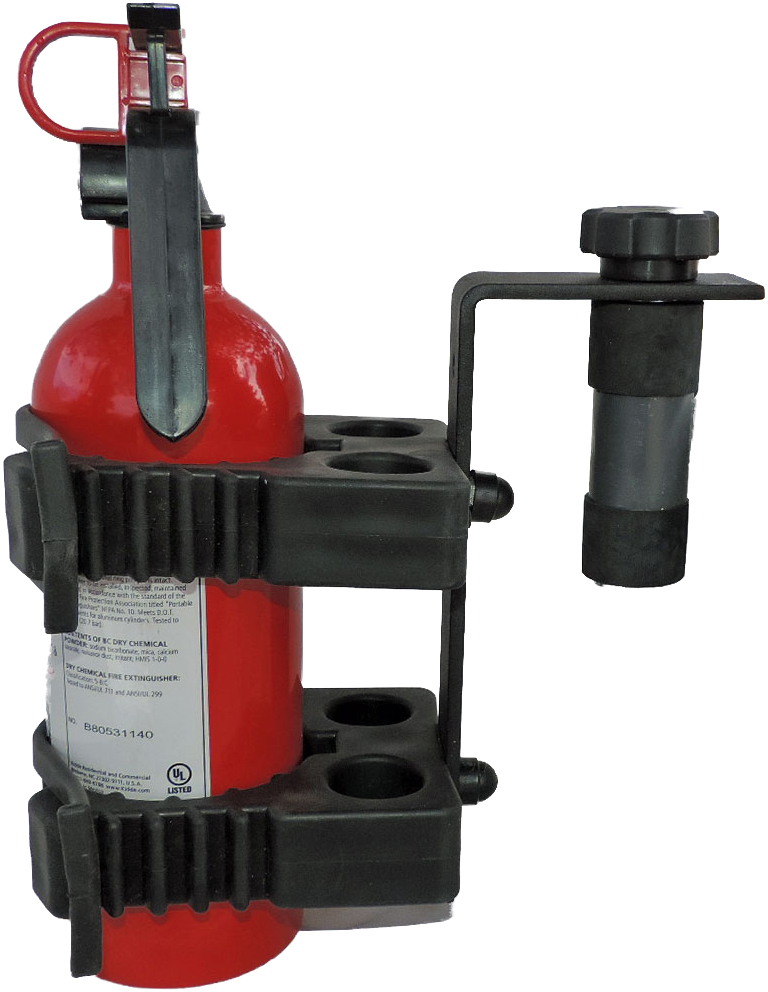 Hornet Fire Extinguisher Bed Mount for Polaris UTV - Click Image to Close