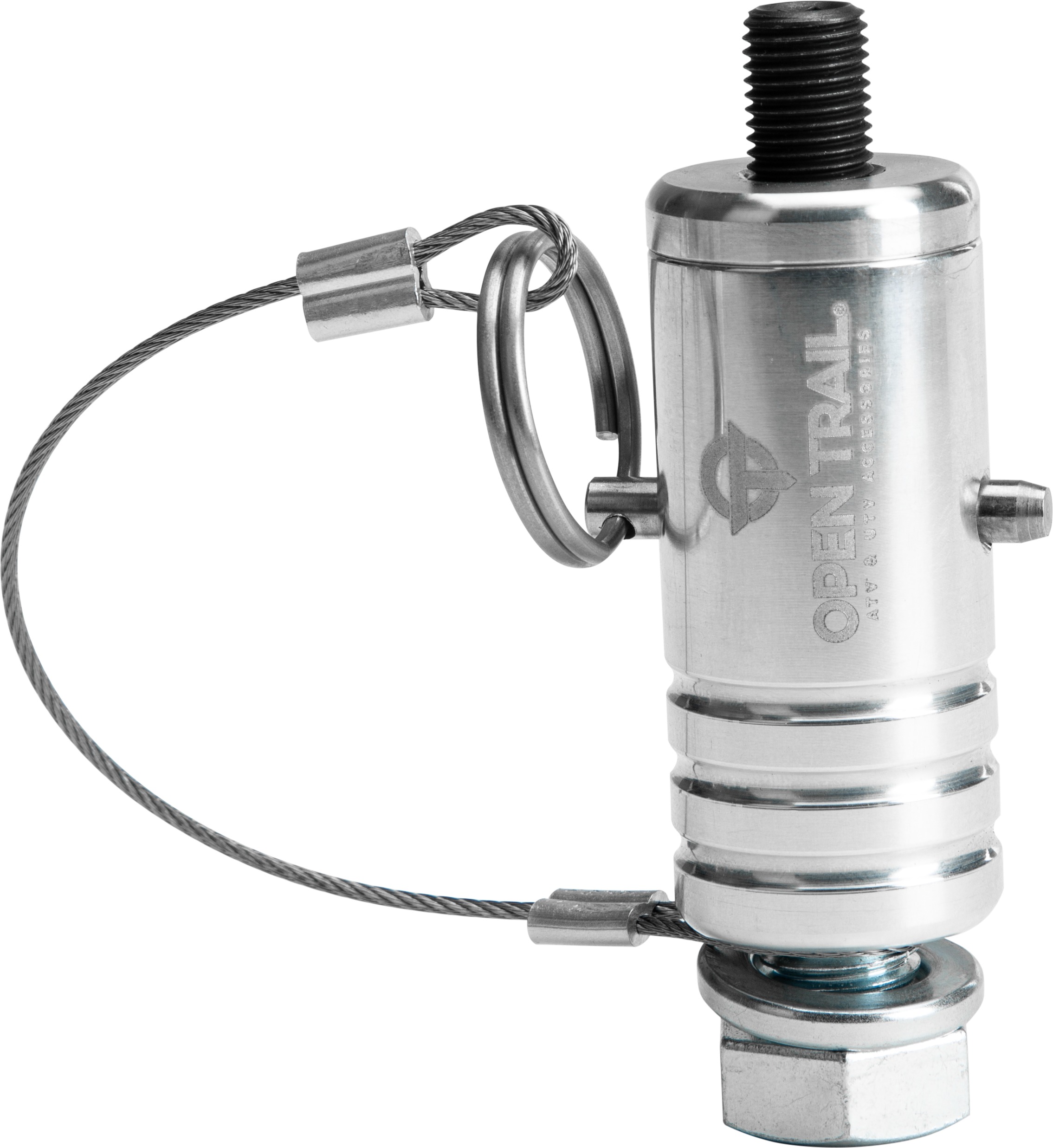 Open Trail Quick-Release Whip Mount Polished - Quick-release whip mount, polished finish - Click Image to Close
