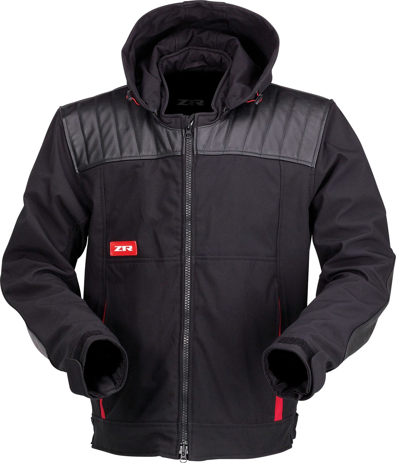 Z1R Armored Jacket Men's 4XL Black/Red - Men's armored jacket, size 4XL, Black/Red - Click Image to Close