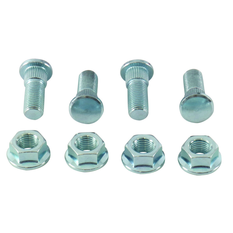 QuadBoss Wheel Stud & Nut Kit For 94-95 Polaris 300 2x4 - Front wheel stud kit for Polaris 300 2x4 (1994-95) - Click Image to Close