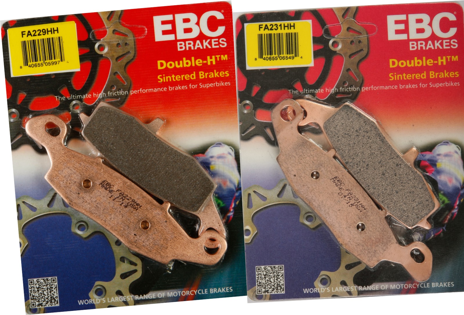 Sintered Double-H Brake Pads Front Kit - Click Image to Close