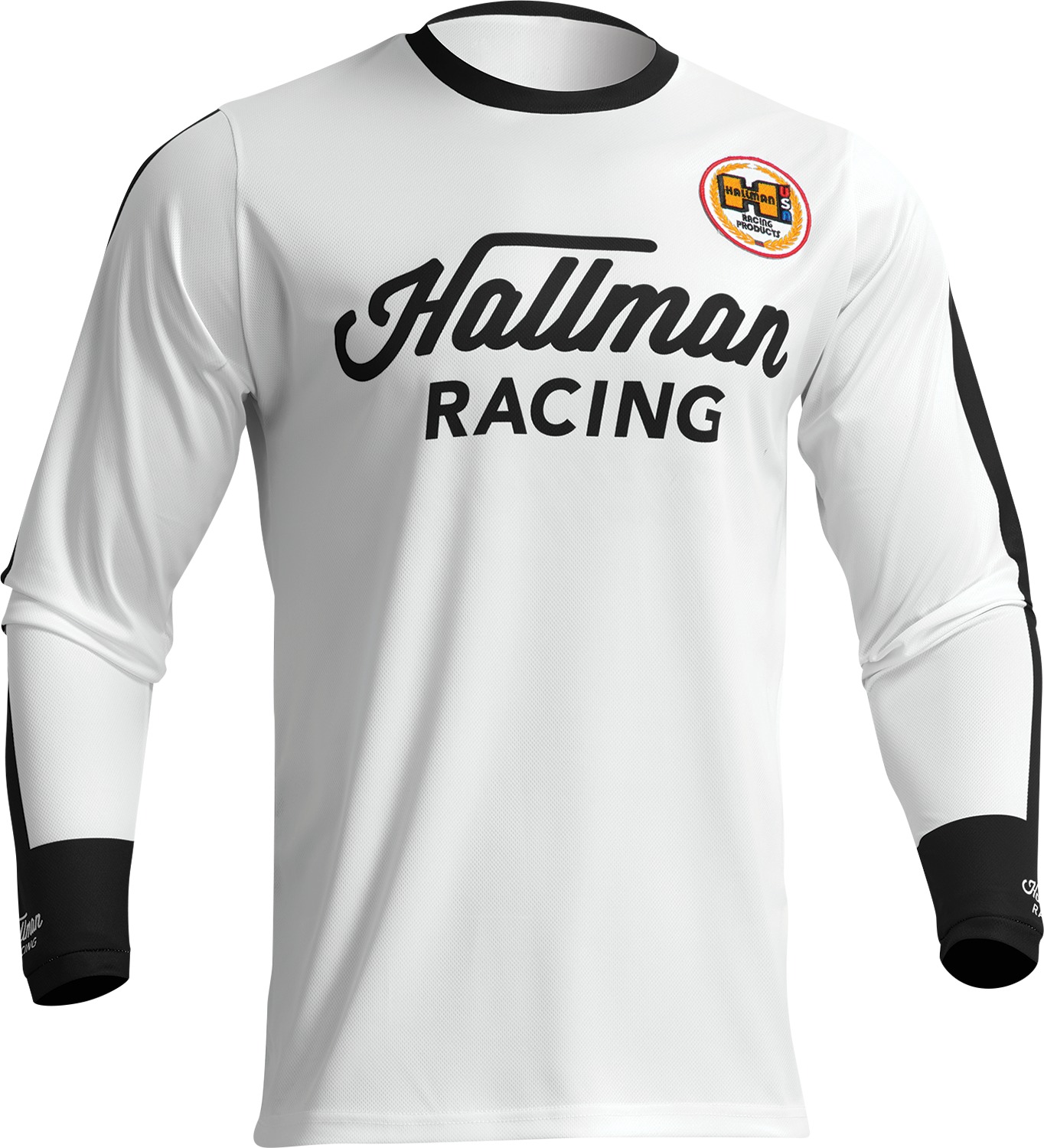 Thor Hallman Differ Roosted Jersey Black/White Men's Small - Performance motocross jersey, Black/White, Men's S - Click Image to Close