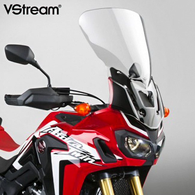 V-Stream Windscreen Clear Tall - For 16-19 Honda Africa Twin CRF1000L - Click Image to Close
