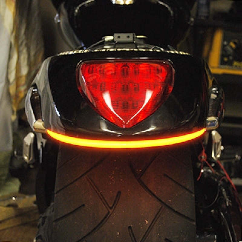New Rage Cycles Rear LED Turn Signals Amber Fits 06-24 Suzuki M109R - Click Image to Close