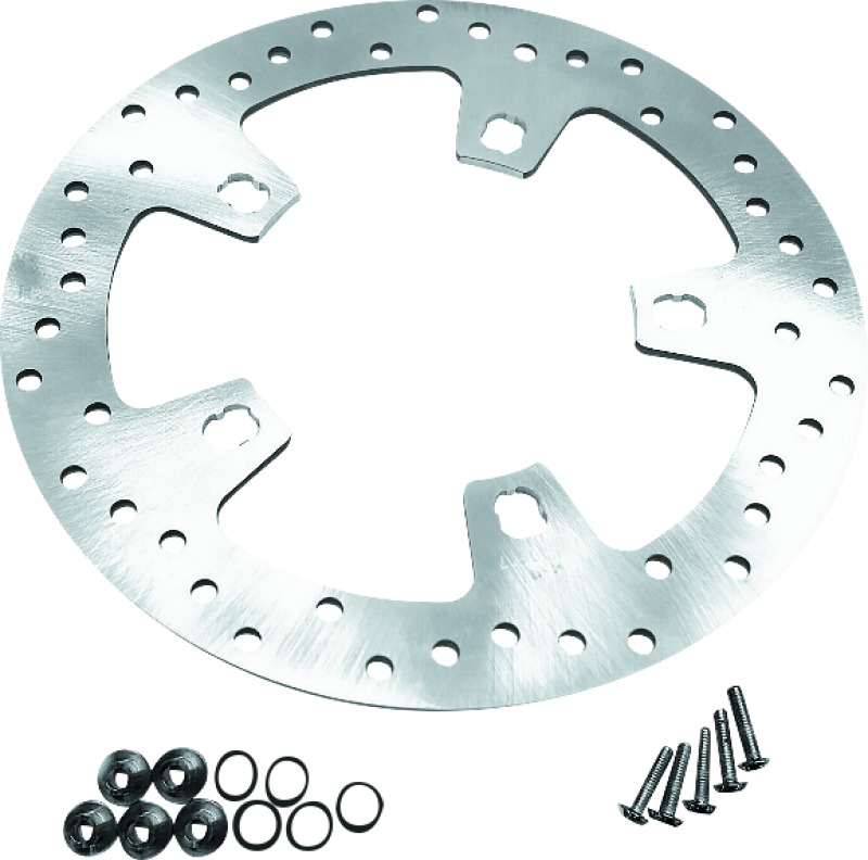 Bikers Choice Front Brake Rotor with Hardware for 14-Up Touring - Front stainless brake rotor with hardware for 14-Up Touring - Click Image to Close