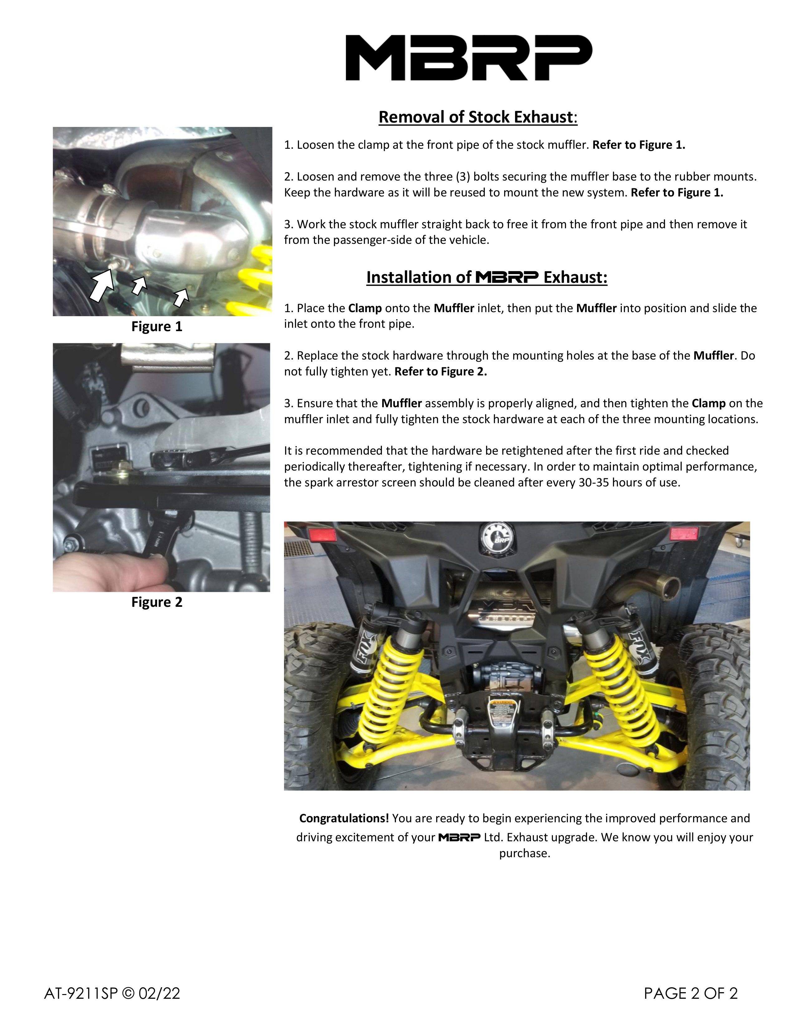 Sport Slip On Exhaust Muffler - For 19-21 Maverick Sport 1000R - Click Image to Close
