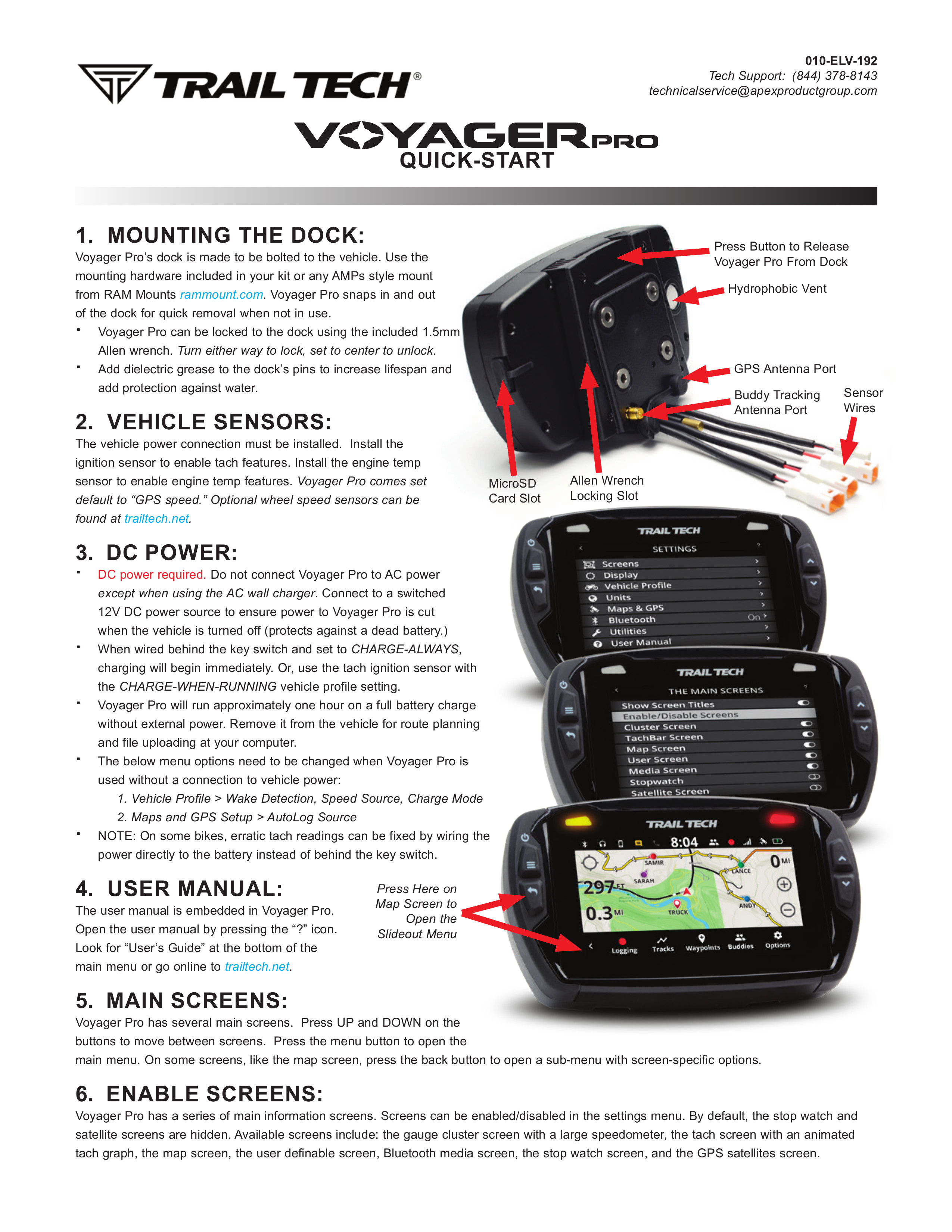 Universal Voyager Pro GPS Kit - GPS, Ride and Bluetooth Connected - Click Image to Close