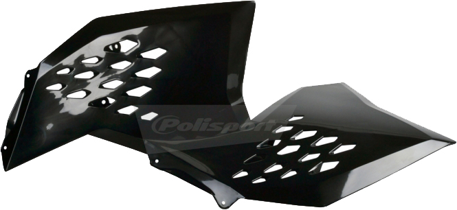 Radiator Shrouds - Black - For 07-11 KTM 125-530 - Click Image to Close