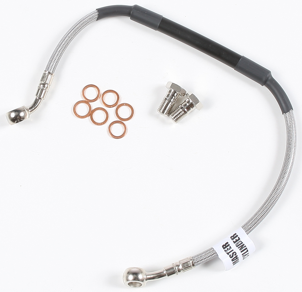 Stainless Steel Hydraulic Rear Brake Line - For 14-16 Yamaha FZ-09 - Click Image to Close