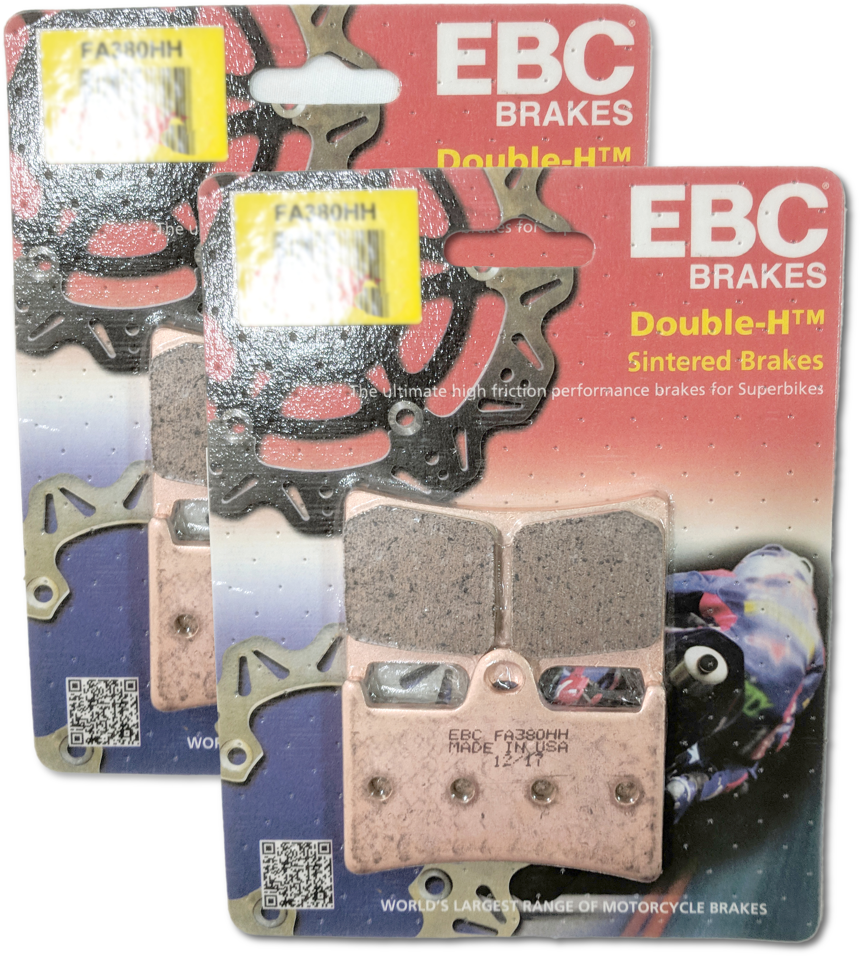 Sintered Double-H Brake Pads Front Set - Replaces Yamaha 5VY-W0045-00 & 5VN-W0045-00 - Click Image to Close