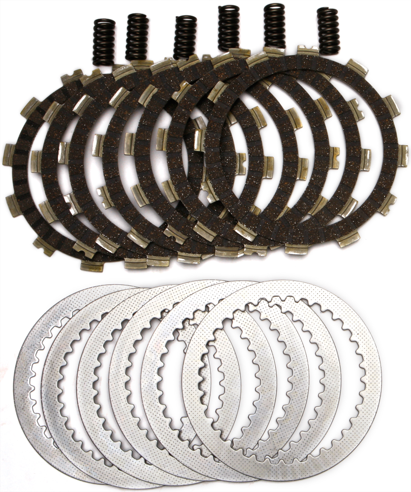 DRC Complete Clutch Kit - Cork CK Plates, Steels, & Springs - Fits Suzuki DR250/DR350 Models (1990-1999) - Click Image to Close
